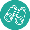 Illustration of a pair of binoculars